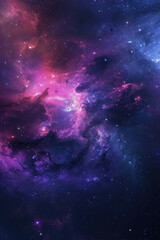 Obraz premium A vast expanse of twinkling stars fills the dark night sky