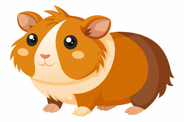 guinea pig cartoon vector illustration