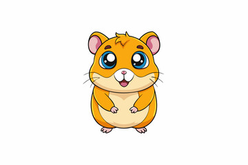 hamster cartoon vector illustration