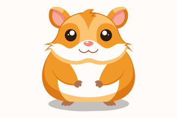 hamster cartoon vector illustration