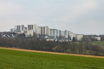 Fototapeta premium Wuppertal, Hochaussiedlung am Eckbusch