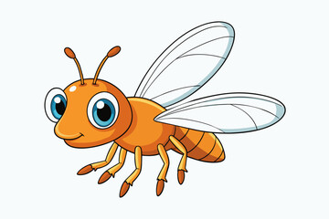 horsefly cartoon vector illustration