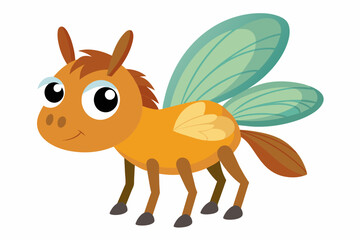 horsefly cartoon vector illustration