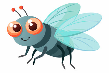 horsefly cartoon vector illustration