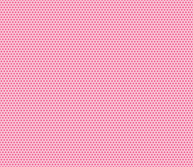 Hexagon pattern geometric design. Vivid tangerine color on matching background. Bold rounded hexagons mosaic cells with padding and inner solid cells. Seamless pattern.