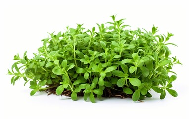 Thyme on a White Background