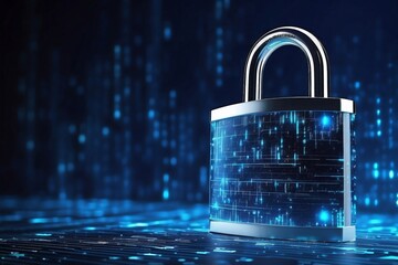 Defaultdigital_padlock_on_abstract_cyber_security_technology