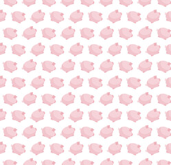 pink illustrated pigs seamless overlay pattern