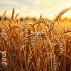 Obraz premium golden wheat field