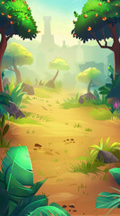 mobile game background level map progression