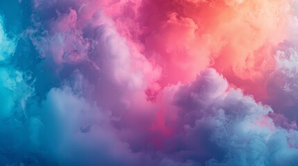 Fototapeta premium Colorful smoke background, colorful clouds in the sky, colorful background, colorful cloud pattern colorful clouds