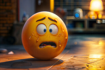 scaried 3d emoji