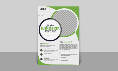 Business flyer design template