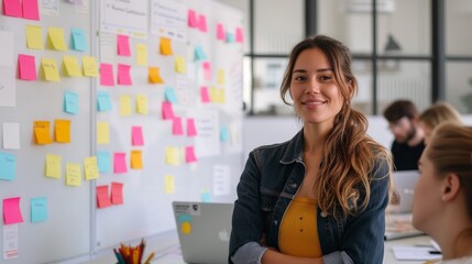Young Female Professional Leading a Team Meeting