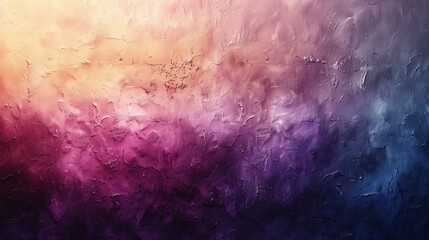 Background with a noisy color gradient design of purple, blue, brown, white, and beige abstract posters