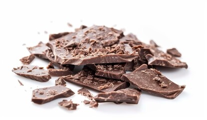 chocolate flake isolated on a white background