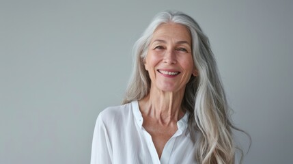 Fototapeta premium Portrait of a Smiling Senior Lady.