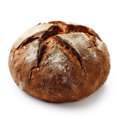 Rye bread, isolated element on white background, backery, bake, logo, shop