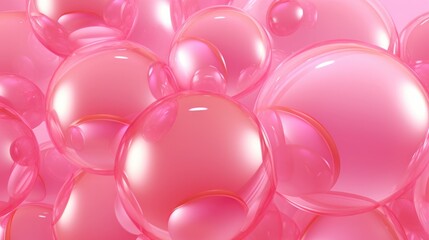 Pink and purple glossy bubbles 