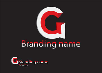 G letter logo, brand Logo design.....