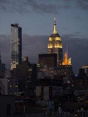Obraz premium Midtown Manhattan skyline at night