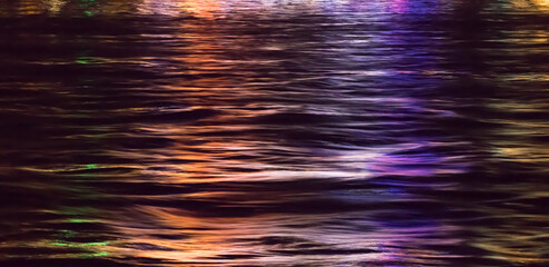 Light reflections on water