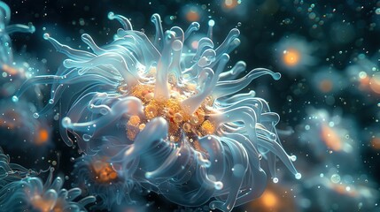 Graceful Amoebas in Motion A Glimpse into the Invisible World of Microscopic in Water