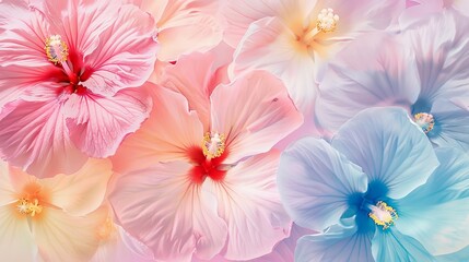 Fototapeta premium A pink flower with a red center is the main focus of the image
