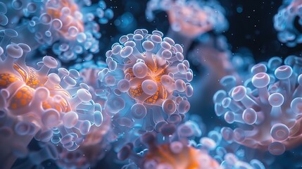 Graceful Amoebas in Motion A Glimpse into the Invisible World of Microscopic in Water