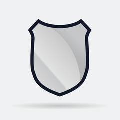 Shield Icon in trendy flat style isolated on grey background. Sheild symbol for your web site design, logo, app, UI/ux. Vector design element illustration