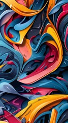 Dynamic Graffiti Background: Urban Art Inspiration