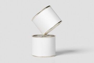 Blank Tin Can Mockup
