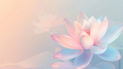 Fototapeta premium A flower with pink petals is the main focus of the image