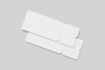 Blank Ticket Mockup Set