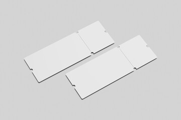 Blank Ticket Mockup Set