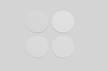 Blank Sticker Mockup