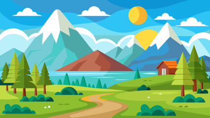 background cartoon vector illustration