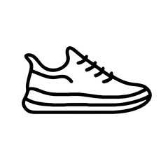 Sneakers flat icon for apps and websites