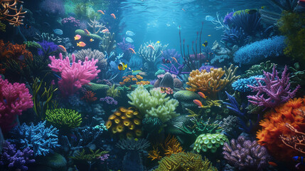 Underwater Symphony: The Spectacular Coral Reef Ballet