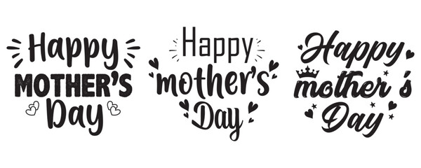 Fototapeta premium Happy Mother's Day SVG Quotes T shirt Design Bundle. women day quotes, motivational inspirational quotes svg bundle, 8 march svg, Boho Retro Style Mom Mama Mommy Quotes T-shirt And SVG Design Bundle