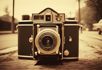 illustration, vintage film camera aged processing techniques, retro, antique, develop, analog, classic, photos, developing, old, prints, equipment, development