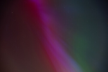 Northern lights or Aurora borealis in the sky, captured in the Netherlands