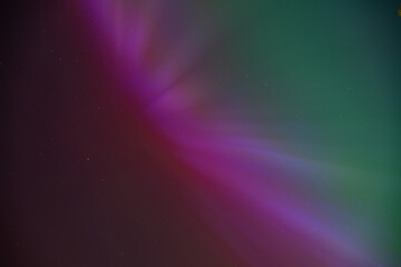 Northern lights or Aurora borealis in the sky, captured in the Netherlands