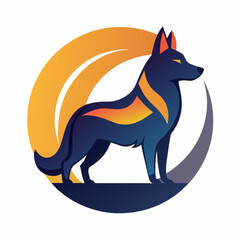  dog logo icon vector illustration