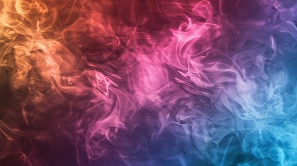 Obraz premium A colorful smokey background with a pink and blue swirl