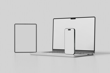 Blank Multi devices responsive website mockup