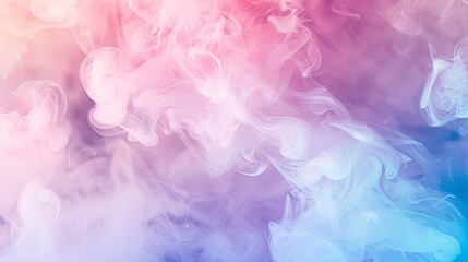 A colorful smokey background with a purple and blue swirl
