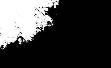 Abstract Monochrome Texture: Grunge Black White Pattern of Dust, Chips, and Ink Spots on White Background
