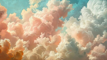 Serene cloud-filled sky perfect for spring and Easter themes