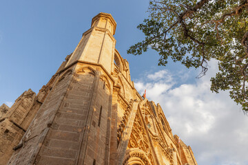 Detail of St. Nicholas Cathedral | Lala Mustafa Pasha Mosque in Famagusta, North Cyprus.